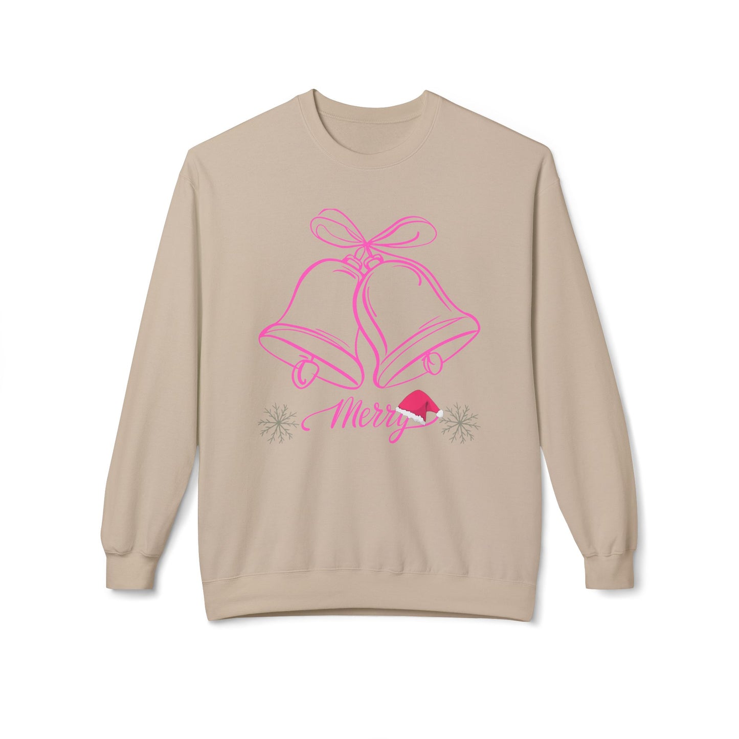 Merry Bells  Fleece Crewneck Sweatshirt For Women