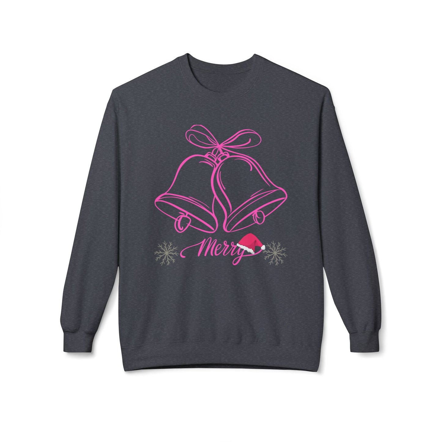 Merry Bells  Fleece Crewneck Sweatshirt For Women