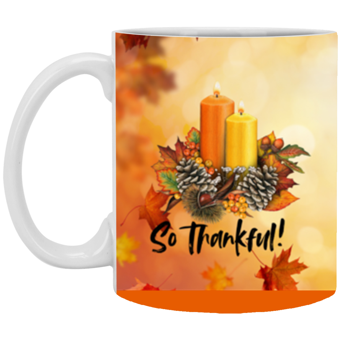 Thankful 11 oz White Mug