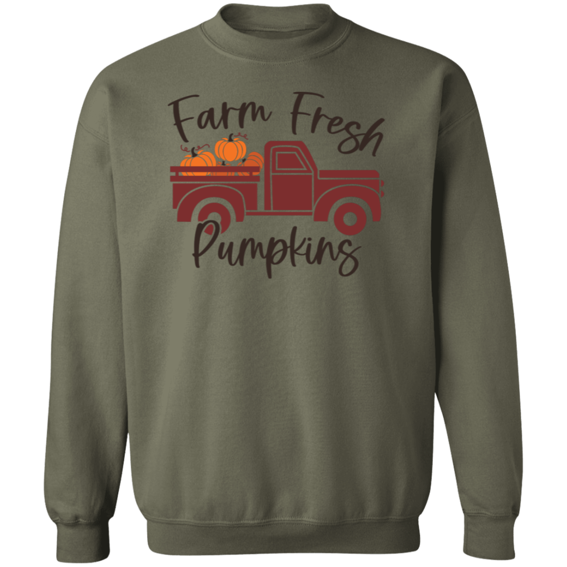 Farm Fresh Crewneck Pullover Sweatshirt For Men