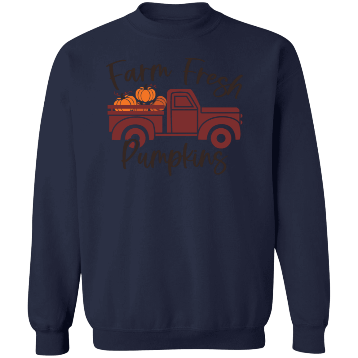 Farm Fresh Crewneck Pullover Sweatshirt For Men