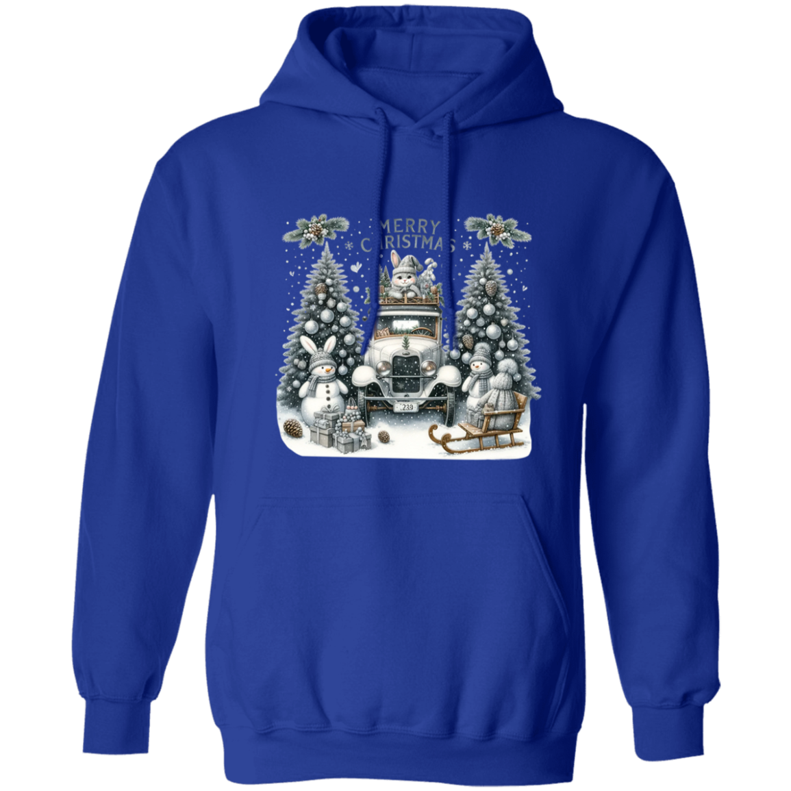 Merry Christmas Pullover Hoodie For Men