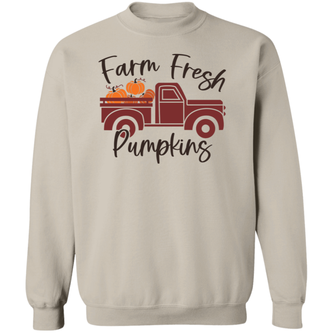 Farm Fresh Crewneck Pullover Sweatshirt For Men