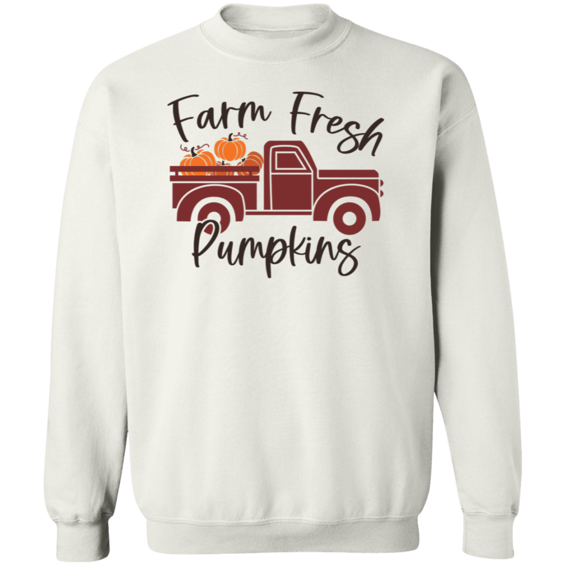 Farm Fresh Crewneck Pullover Sweatshirt For Men