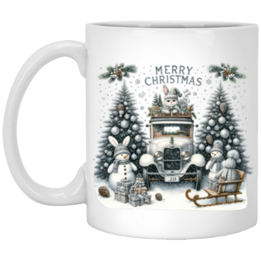 Merry Christmas Both Sides 11oz White Mug