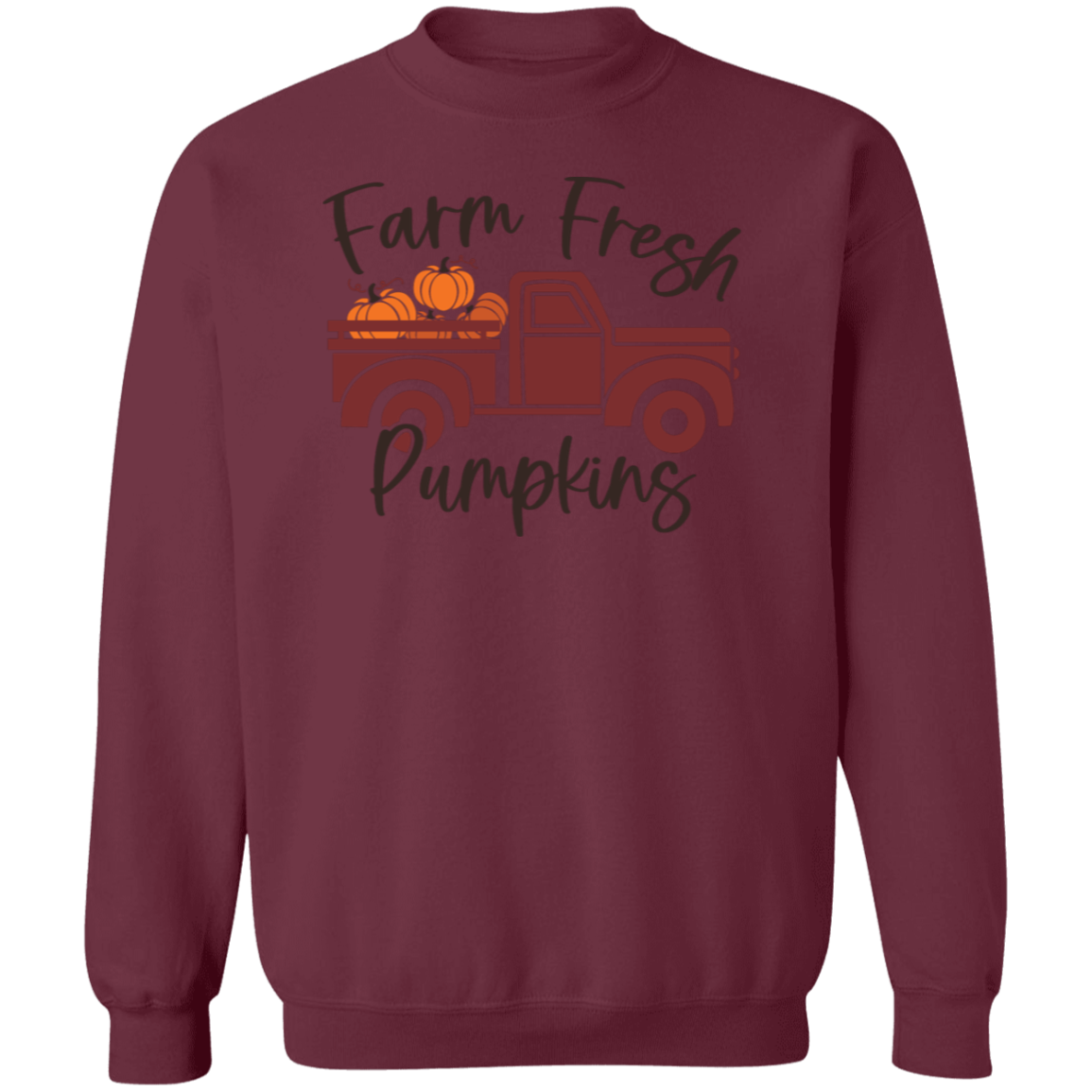 Farm Fresh Crewneck Pullover Sweatshirt For Men