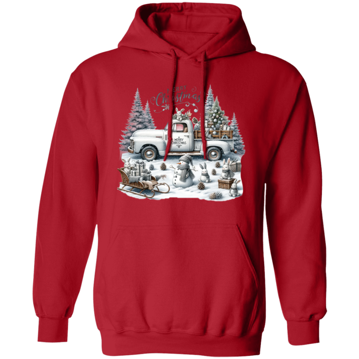 Merry Christmas Pullover Hoodie for Men