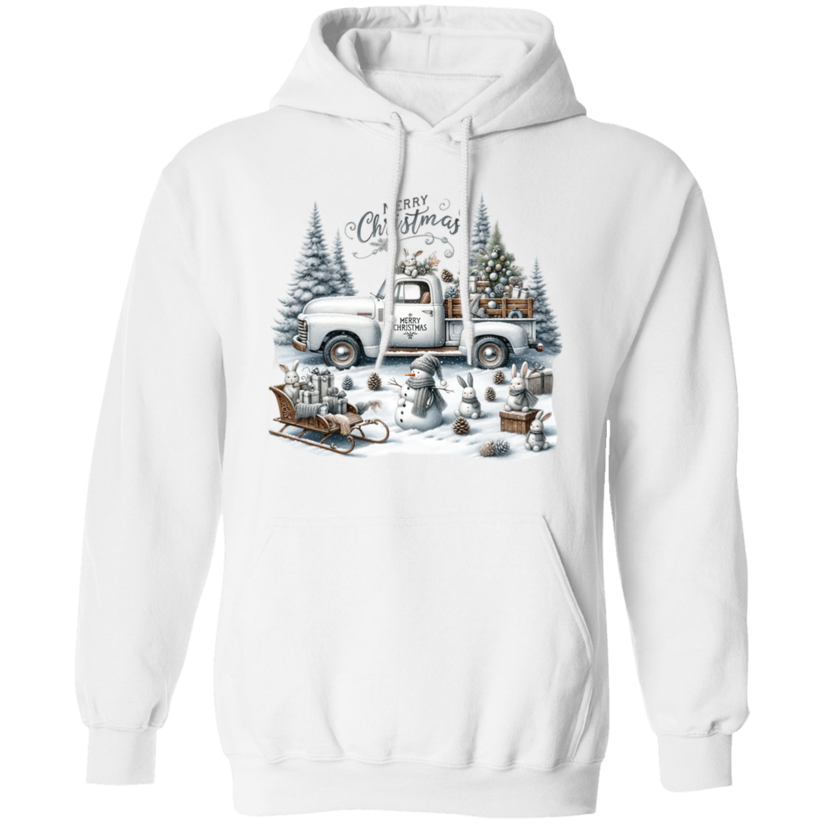 Merry Christmas Pullover Hoodie for Men